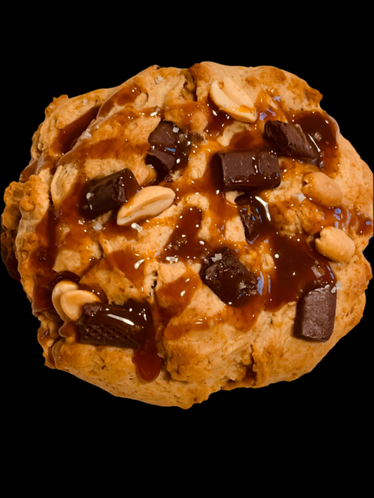 Cookie Protéiné Cacahuète Caramel Salé - Boost d'Énergie