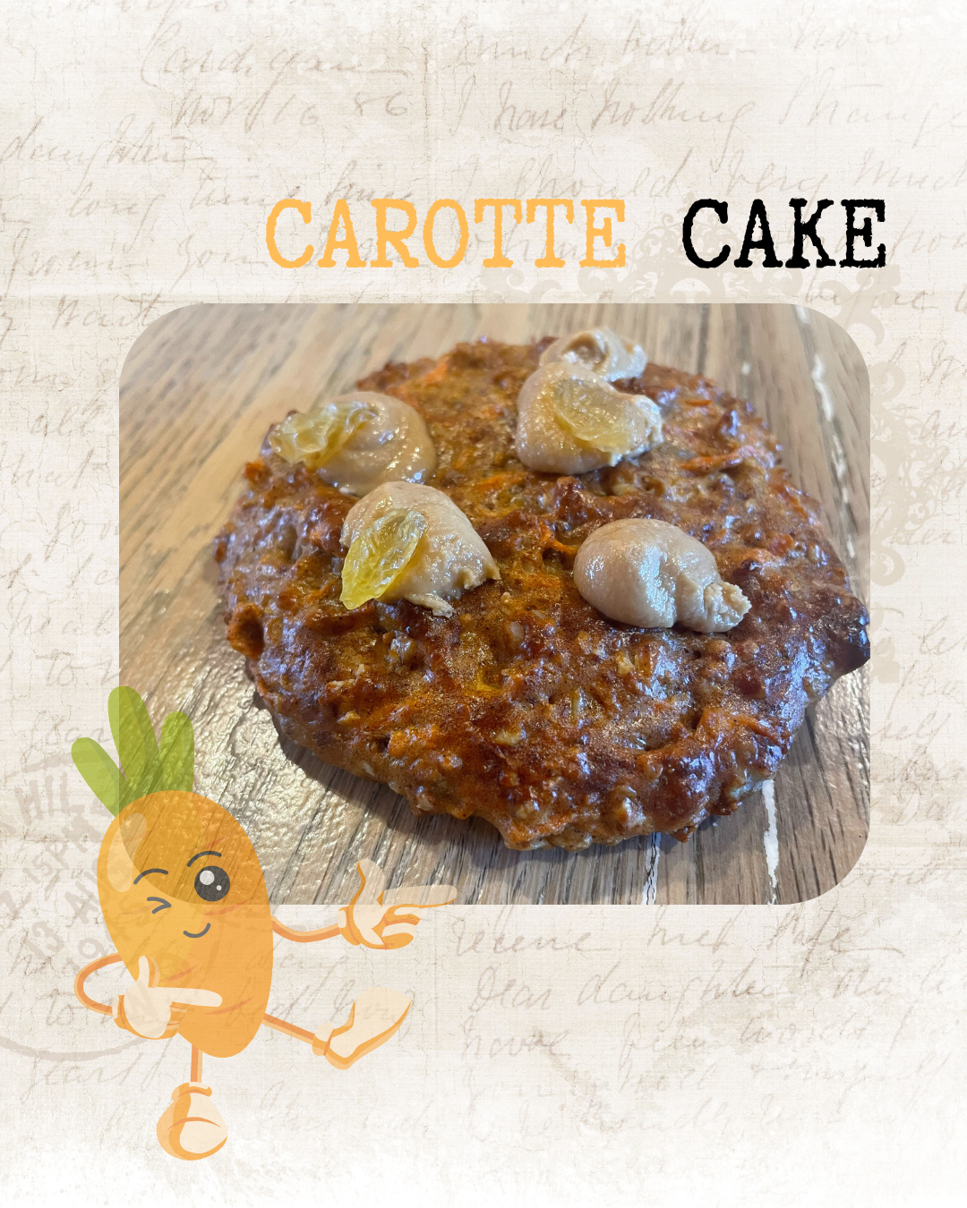 Cookie Protéiné Carotte Cake - Légume Gourmand "vegan"